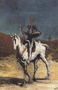 Honore  Daumier Don Quixote (mk09) oil painting on canvas